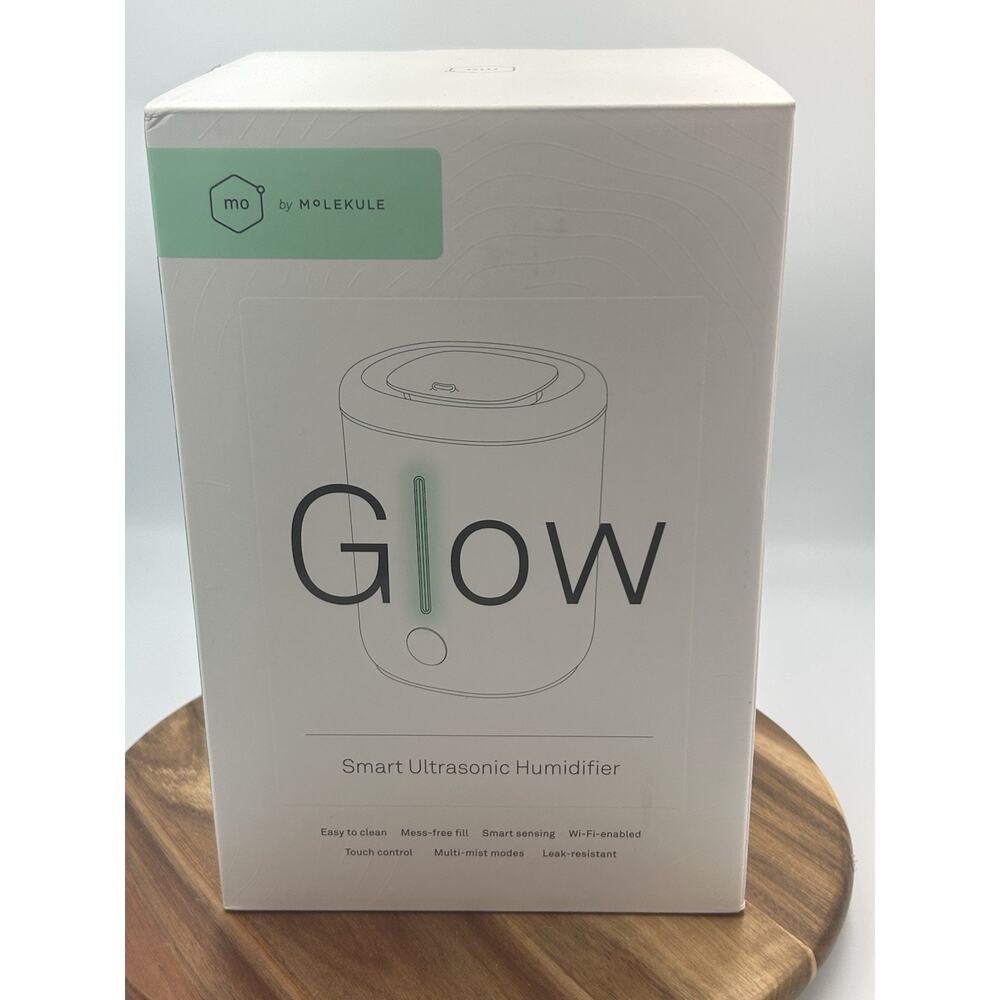 Mo by Molekule Glow Smart Ultrasonic Humidifier WiFi App Controlled 2.8L White